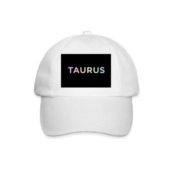Taurus Gradient Typography - Baseball Cap - white/white - Front