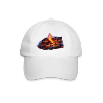 Volcan 974 Île de la Réunion - Casquette classique - blanc/blanc - Devant