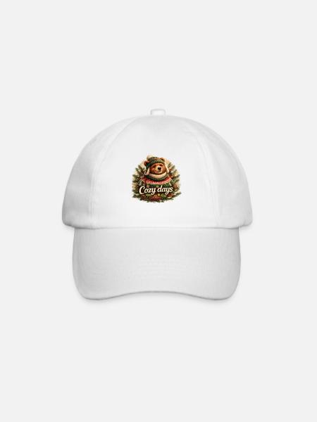 Cosy days with Ourson - Baseball Cap - white/white