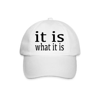 Jeux de mots cool - Casquette classique - blanc/blanc - Devant
