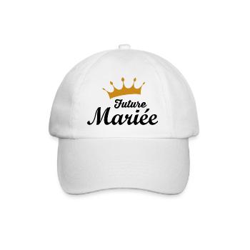 Future mariée - Casquette classique - blanc/blanc - Devant