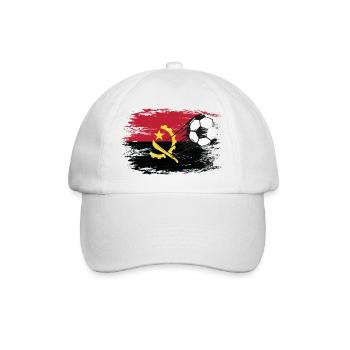 Football drapeau angola utilisé - Casquette classique - blanc/blanc - Devant