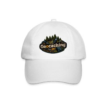 Geocaching - Baseballkappe - Weiß/Weiß - Vorne