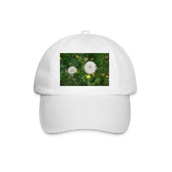 Pissenlit dans le champ de printemps - Casquette classique - blanc/blanc - Devant