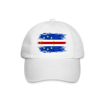Drapeau du Cap-Vert utilisé - Casquette classique - blanc/blanc - Devant