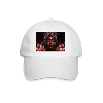 Asia Punk Art Samurai Kunst T-Shirt - Baseball Cap - white/white - Front