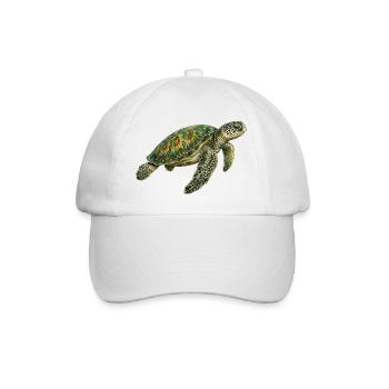 Tortue verte - Casquette classique - blanc/blanc - Devant