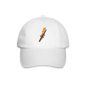 Feuerklinge Flammenschwert - Baseballkappe - Weiß/Weiß - Vorne