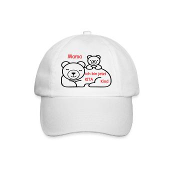 Kita Kind - Baseballkappe - Weiß/Weiß - Vorne