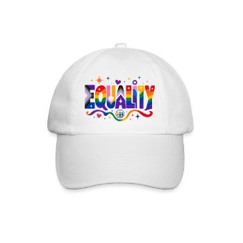 Equality Statement for Pride Fans CSD Outfit - Baseball Cap - white/white - Front