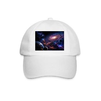 Milky way - Baseballkappe - Weiß/Weiß - Vorne