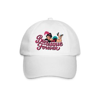 Burlesque Forever: Vintage Pin-Up Beauty - Baseball Cap - white/white - Front