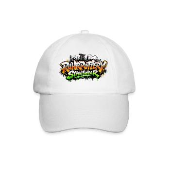Graffiti Streetwear Spray Font - Baseball Cap - white/white - Front