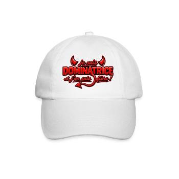 je_suis_dominatrice_2026 - Casquette classique - blanc/blanc - Devant