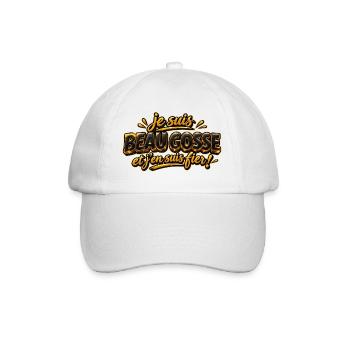 Je suis beau gosse - Casquette classique - blanc/blanc - Devant