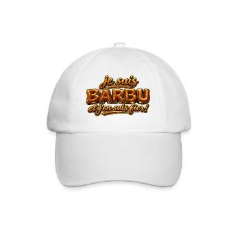 Je suis barbu - Casquette classique - blanc/blanc - Devant
