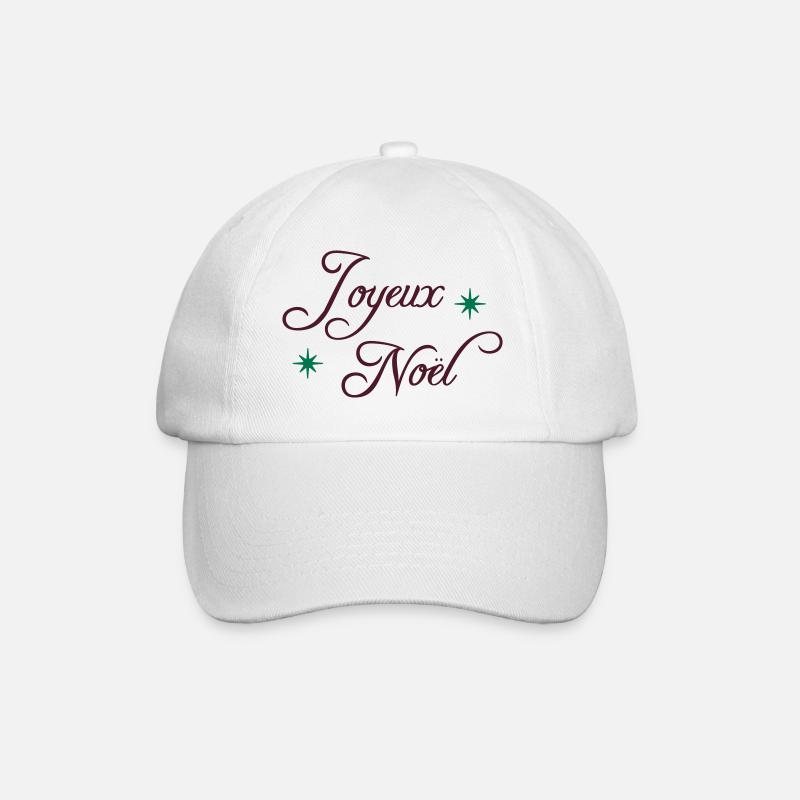 Joyeux Noël - Baseball Cap - white/white