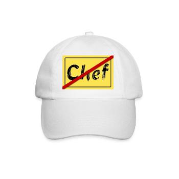 Ex-Chef - Baseballkappe - Weiß/Weiß - Vorne