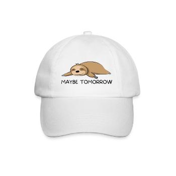 Paresseux paresseux paresseux sommeil disant froid - Casquette classique - blanc/blanc - Devant