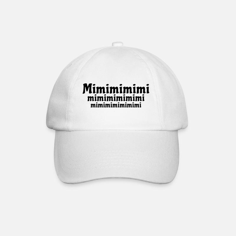 Mimimi - rumheulen Spruch - Baseballkappe - Weiß/Weiß