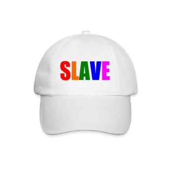 Slave - Baseballkappe - Weiß/Weiß - Vorne