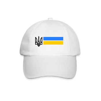 Ukraine - Baseball Cap - white/white - Front