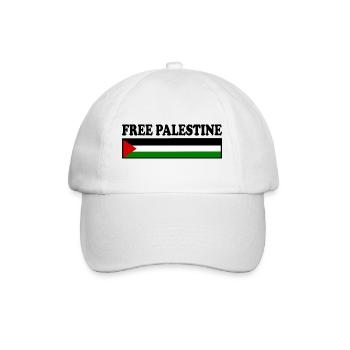 Free palestine - Baseballkappe - Weiß/Weiß - Vorne