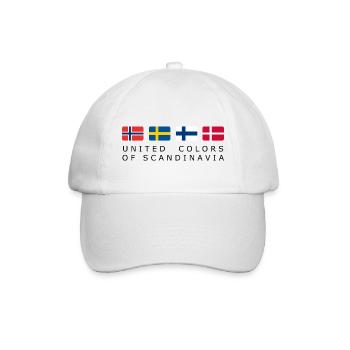 UNITED COLORS OF SCANDINAVIA black-lettered - Baseball Cap - white/white - Front