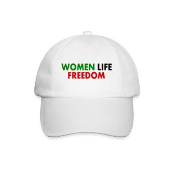 Women life freedom - Baseballkappe - Weiß/Weiß - Vorne