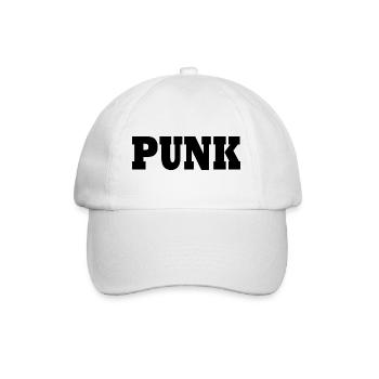 Punk - Baseballkappe - Weiß/Weiß - Vorne