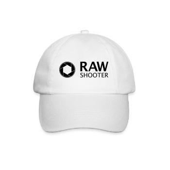 raw shooter - fotografie im RAW Format - Baseballkappe - Weiß/Weiß - Vorne