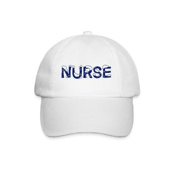 Text Eis Weihnachten Kostüm Krankenschwester - Baseballkappe - Weiß/Weiß - Vorne