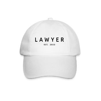 Lawyer Est. 2023 Graduated Lawyer School Student - Baseball Cap - white/white - Front