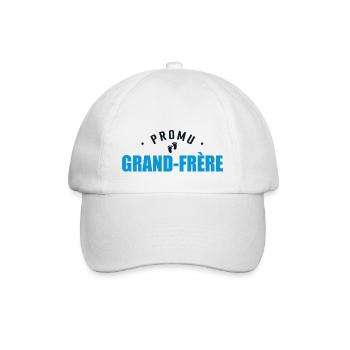 Promu Grand Frère Annonce Grossesse - Casquette classique - blanc/blanc - Devant
