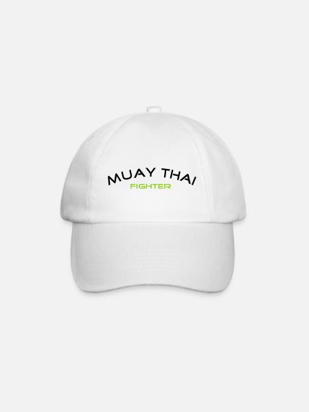 Muay Thai Fighter - Baseballkappe - Weiß/Weiß