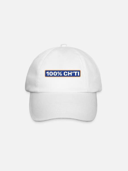 100% Ch'ti - Nord pas de calais - Casquette classique - blanc/blanc