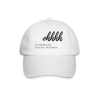Abkürzung - Baseballkappe - Weiß/Weiß - Vorne