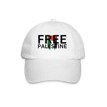 Free Palestine - Baseball Cap - white/white - Front