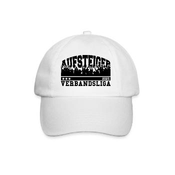 Aufsteiger 2025 Verbandsliga Aufstieg Fußball - Baseballkappe - Weiß/Weiß - Vorne