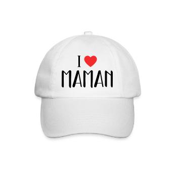 I Love Maman ! - Casquette classique - blanc/blanc - Devant