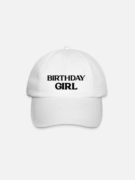 Birthday Girl - Baseballkasket - hvid/hvid