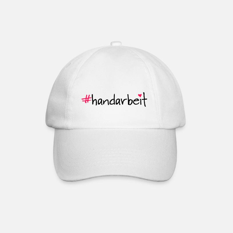 #handarbeit - Baseballkappe - Weiß/Weiß