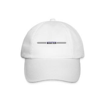 Marathon Running Sports - Baseball Cap - white/white - Front