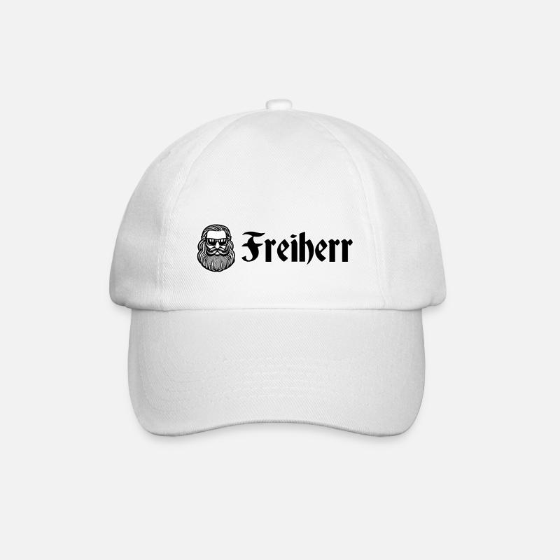 Freiherr Markenlogo - Baseballkappe - Weiß/Weiß