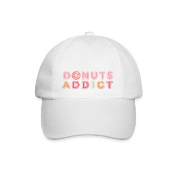 Donuts addict love - Casquette classique - blanc/blanc - Devant