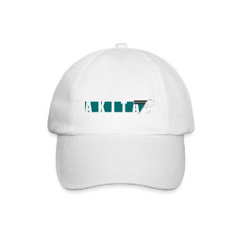 Akita Inu Design - Baseballkappe - Weiß/Weiß - Vorne