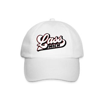 Farben änderbar | Lass mich - Baseballkappe - Weiß/Weiß - Vorne