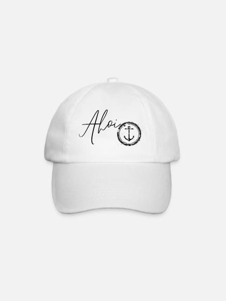 Ahoi & Ankerliebe - Baseballkappe - Weiß/Weiß