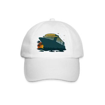 Croisière, Bateau De Croisière, Croisière - Casquette classique - blanc/blanc - Devant
