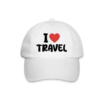 I Love Travel - Casquette classique - blanc/blanc - Devant